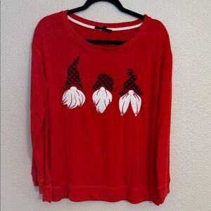 Jane and Delancey Red Gnome Sweatshirt